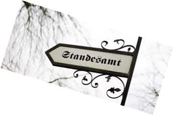 Schild Standesamt