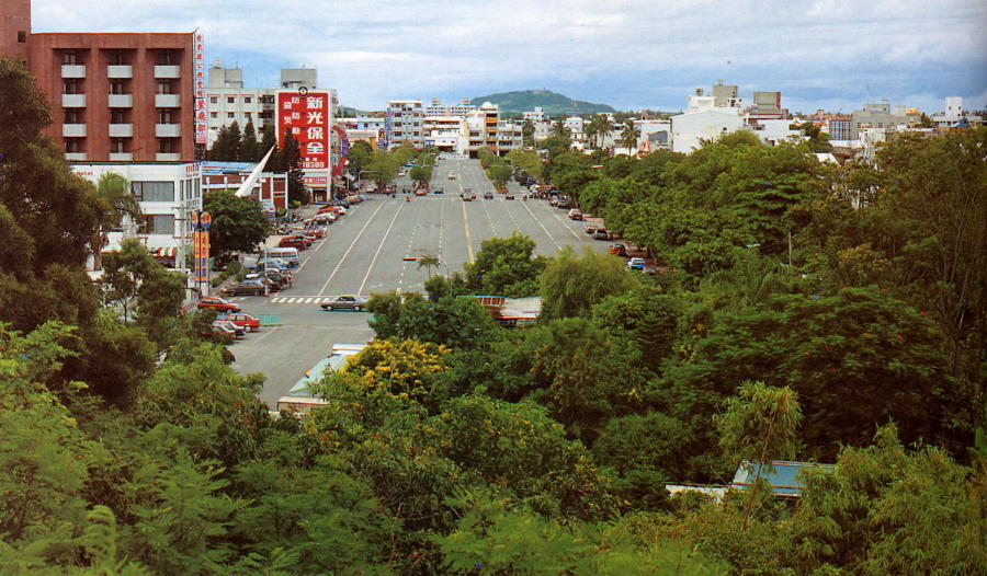 Stra�enszene der Stadt Taitung