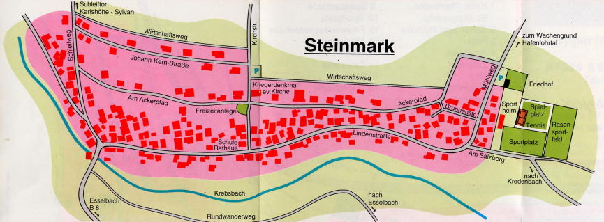 Ortsplan Steinmark - vergr��ert