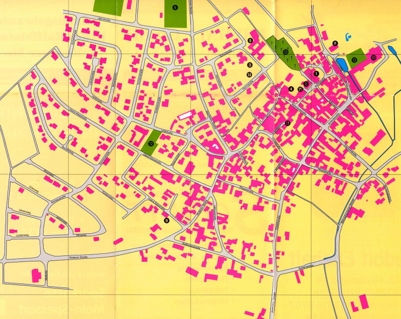 Ortsplan Urspringen - vergr��ert