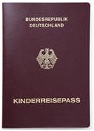 Muster Kinderreisepass